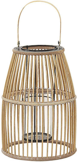 Beliani Laterne Bamboo Beige 23cm