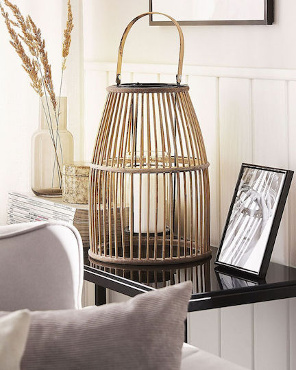 Beliani Laterne Bamboo Beige 23cm