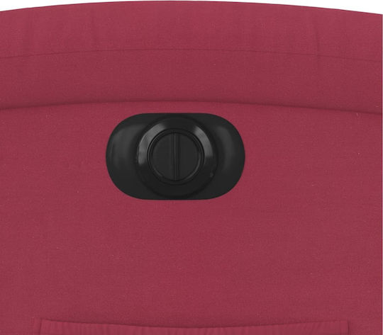 Relax Armchair with Footstool Bordeaux 71x86.5x99.5cm