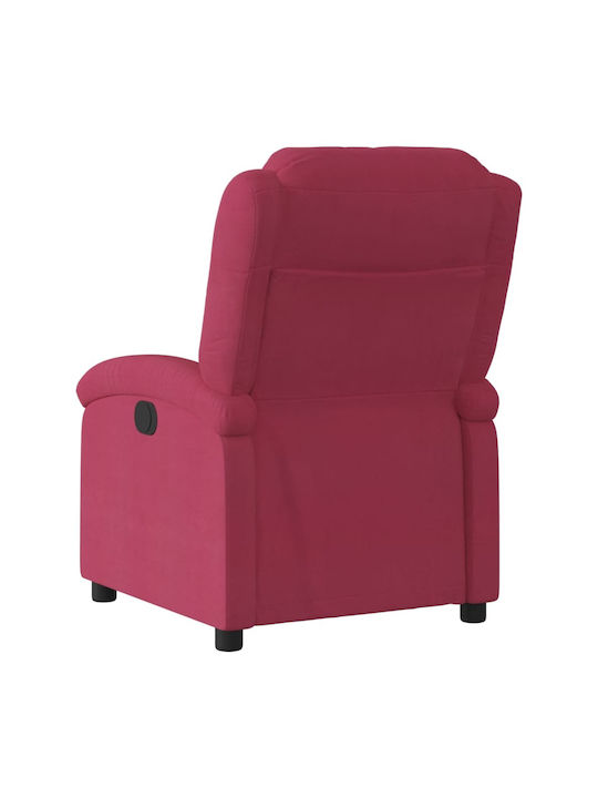 Relax Armchair with Footstool Bordeaux 71x86.5x99.5cm