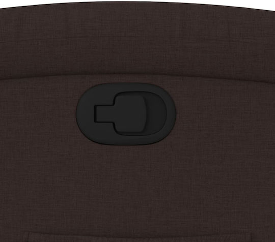 Relax Armchair with Footstool Dark Brown 71x86.5x99.5cm