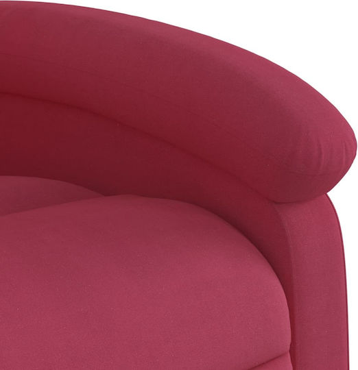 Relax Armchair with Footstool Bordeaux 71x86.5x99.5cm