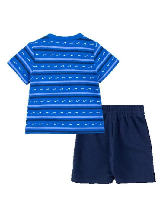 Nike Kinder Set mit Shorts Sommer 2Stück Blau