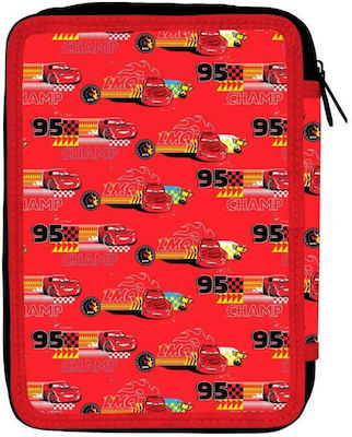 Must School Pencil Case Double Square Filled Disney Cars Let's Race