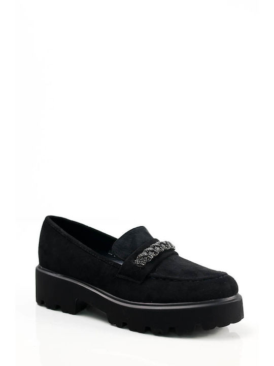 Ligglo Women's Loafers in Black Color