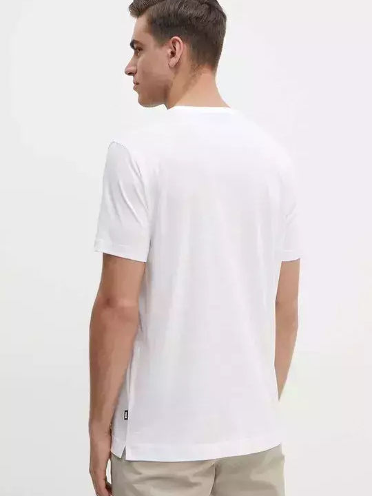 Hugo Boss T-shirt Bărbătesc cu Mânecă Scurtă Alb