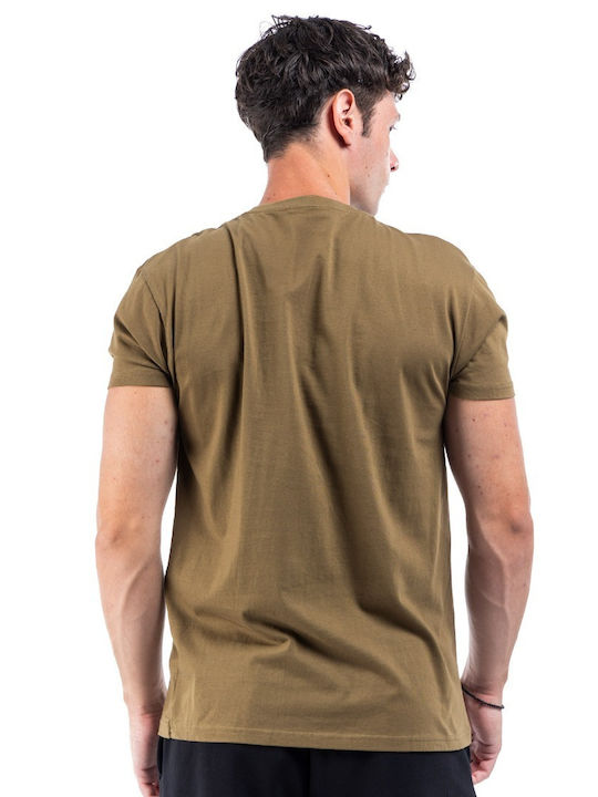 GSA Ανδρικό Αθλητικό T-shirt Κοντομάνικο Khaki