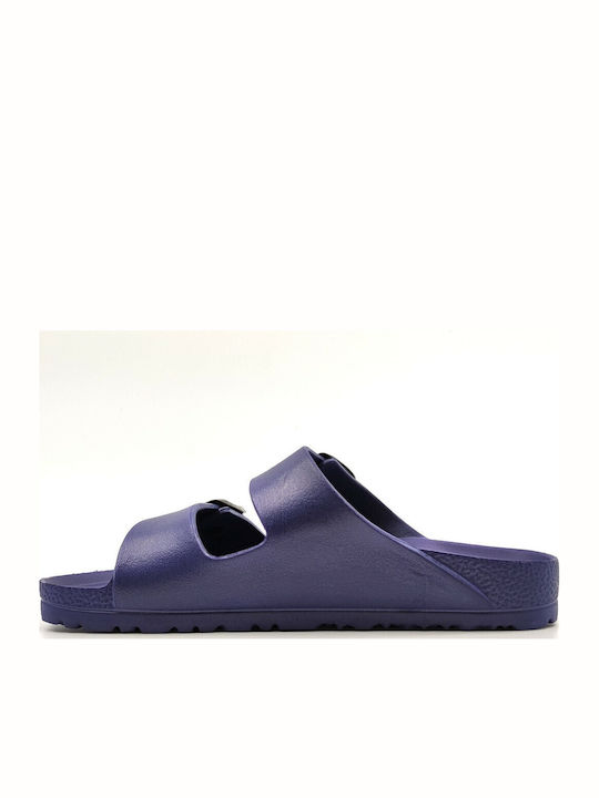 Women's Flat Sandals Anatomic in Navy Blue Color
