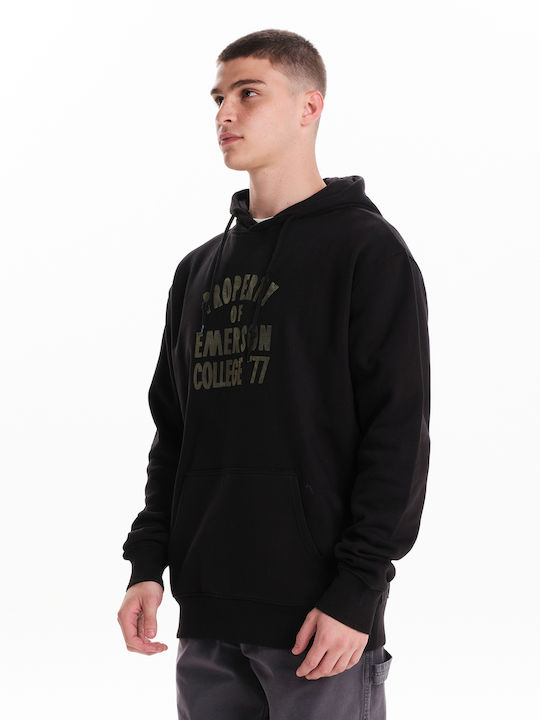 Emerson Men's Sweatshirt with Hood Black