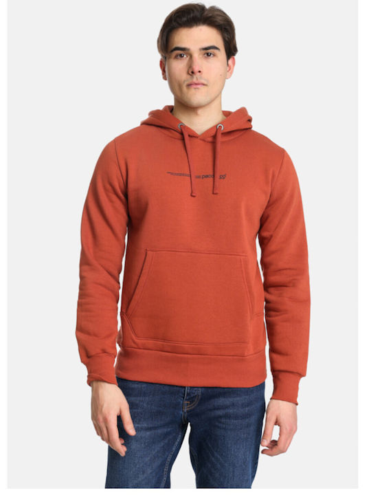 Paco & Co Herren Sweatshirt mit Kapuze und Taschen Ceramides