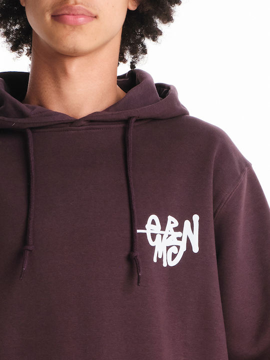 Hooded Burgundy Sweatshirt