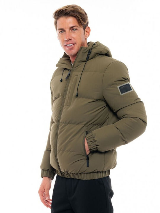 Biston Herren Jacke Lässig Dk green