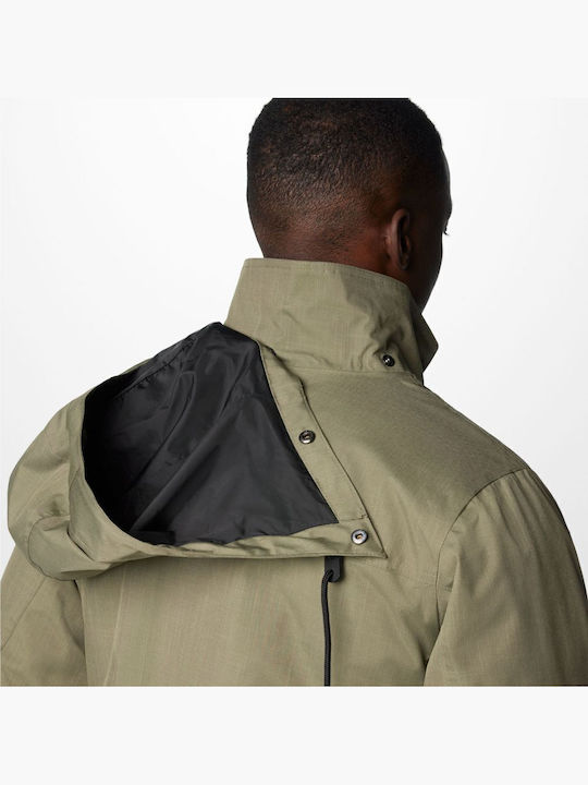 Horizons 3 in 1 Winter Jacket Waterproof Stone Green