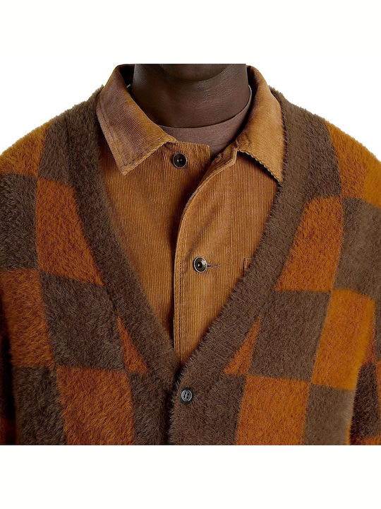 Men's Knitted Cardigan Brown