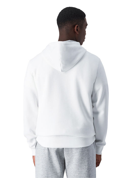 Champion Men's Sweatshirt Jacket with Hood White