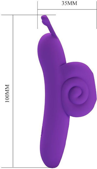 Pretty Love Snail Powerful Vibrator Finger 10cm Lila