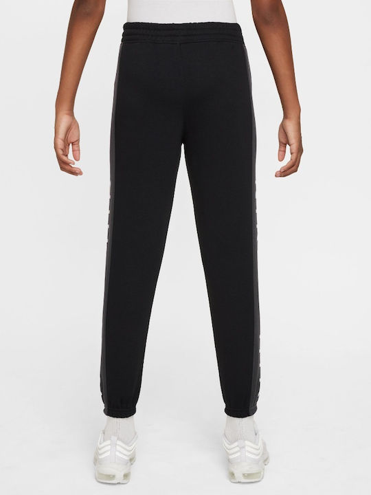 nike taped joggers black