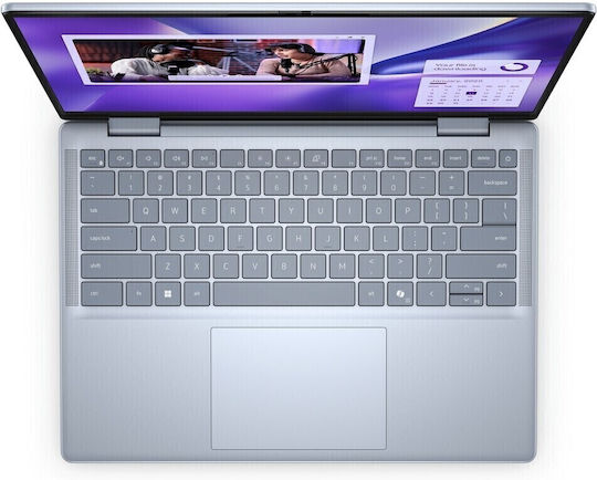 Dell Inspiron 7441 Plus 14" IPS QHD+ Touchscreen (Snapdragon-X Plus X1P-64-100/16GB/1TB SSD/W11 Pro) Ice Blue (International English Keyboard)