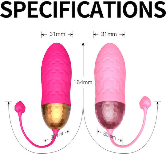 Yeain Vibrator Egg cu Telecomandă Roz