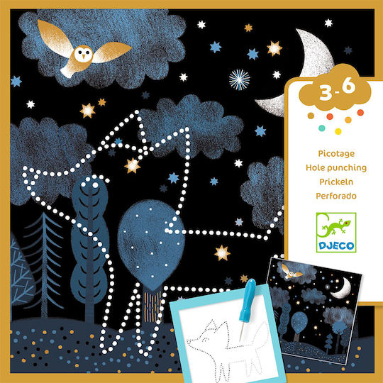 Djeco Paper Cutting Discover Puncturing The Picture Animals For Children 3+ Years