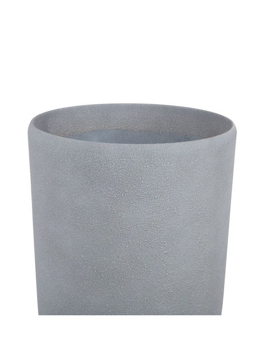 Beliani Blumentopf Grau 31x31x58cm