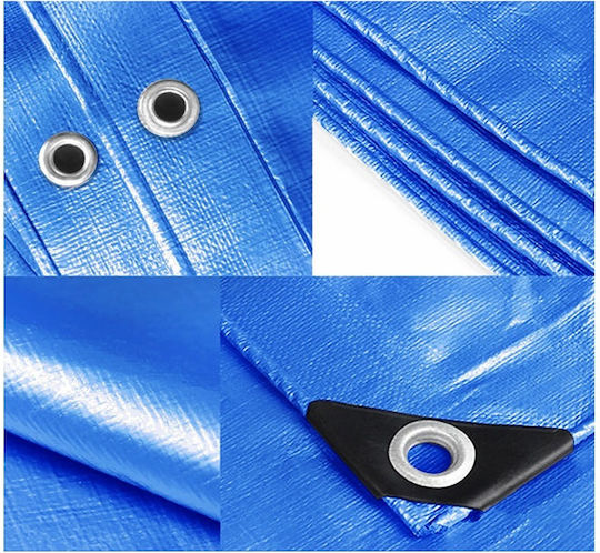 Grasher Waterproof Tarpaulin 120gr/m² 8x5m. Light Type Blue