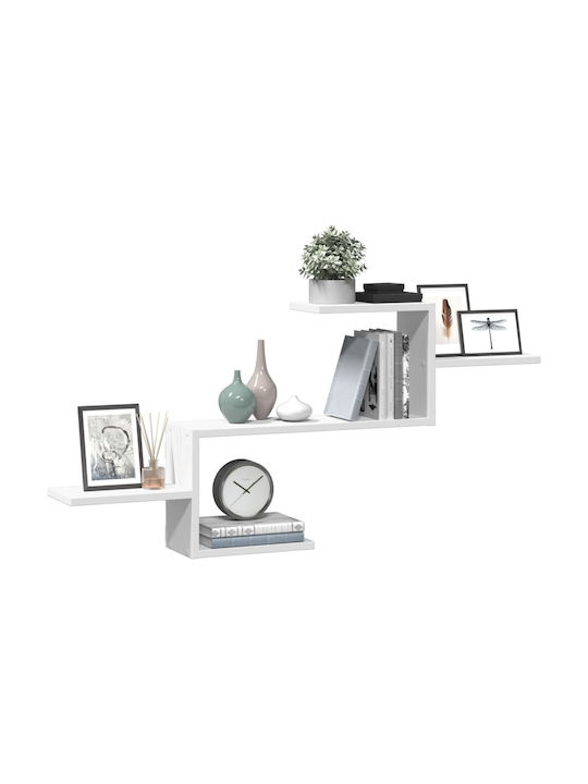 Shelf Wall White 104x15x49cm