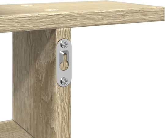 Wandregale Sonoma Eiche 2Stücke 50x12x50cm