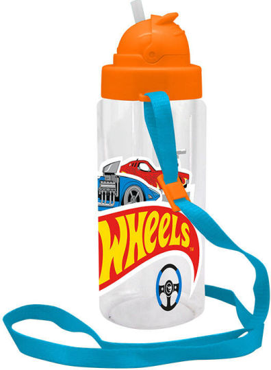 Kids Licensing Hot Wheels Water Bottle 450ml Transparent