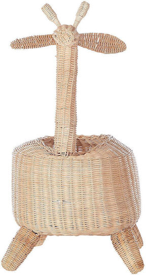 Beliani Kids Storage Basket Made of Straw