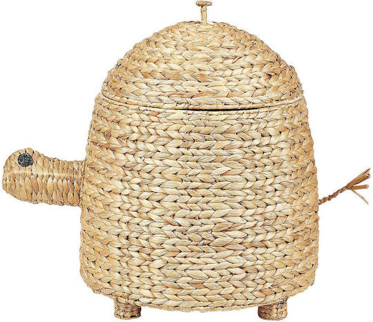 Beliani Kinder-Aufbewahrungskorb aus Stroh Beige
