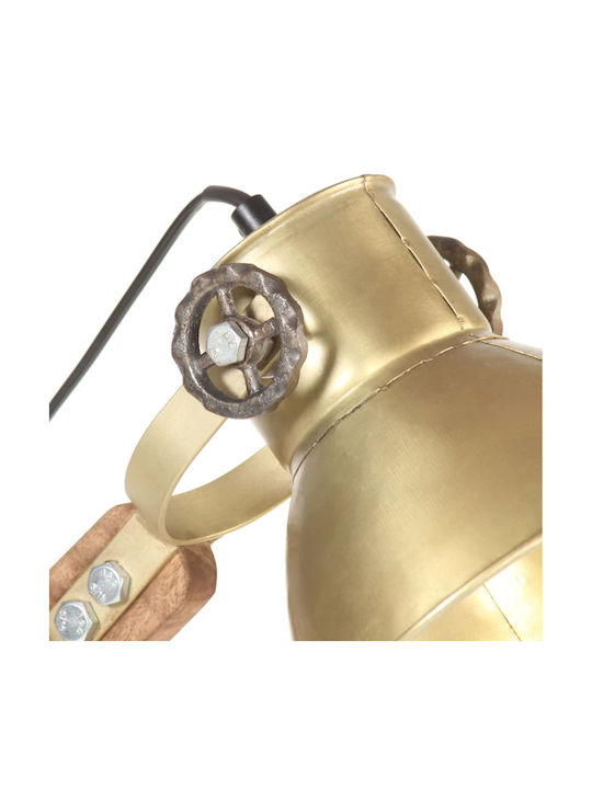 vidaXL Office Lamp with Flexible Arm for Socket E27 in Copper Color