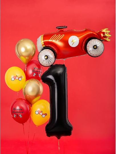 Number 1 Black Balloon 86cm
