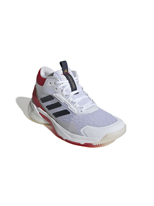 Adidas Crazyflight 5 Mid Sport Shoes Volleyball Λευκό / Κόκκινο