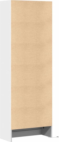 Bibliotecă Cu LED Alb 69x32.5x200 cm