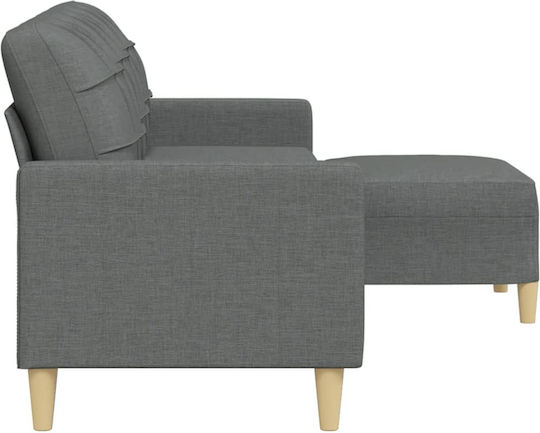 Dreisitzer Sofa Grau 226x77x80cm
