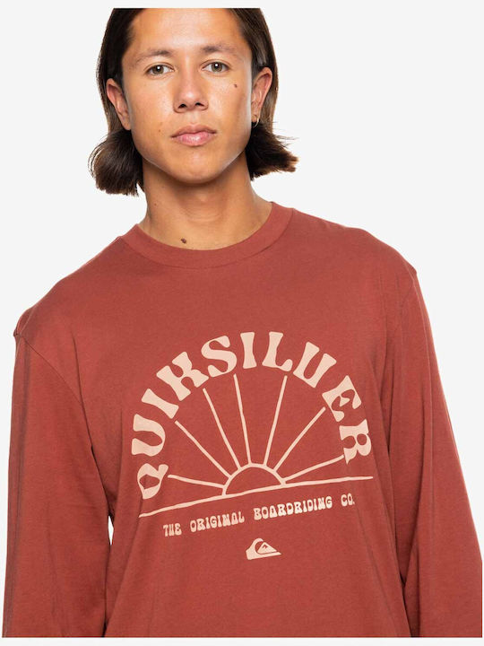 Quiksilver Bluza Bărbătească cu Mânecă Lungă Henna