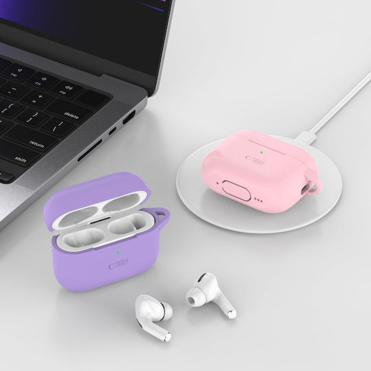Tech-Protect Silicone Hook Θήκη Σιλικόνης με Γάντζο Cafe Latte για Apple AirPods Pro 2