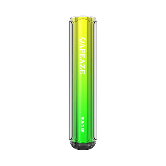 Vapeaze Runner Disposable E-Cigarette with Rechargeable Battery No Nicotine Green