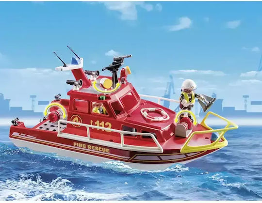 Playmobil Action-Helden Feuerwehr-Rettungsboot für 4-10 Jahre