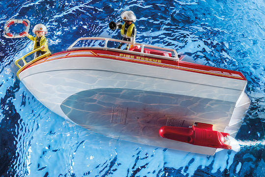 Playmobil Action-Helden Feuerwehr-Rettungsboot für 4-10 Jahre