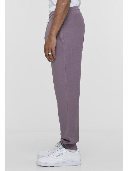 Sweatpants with Elastic Faded Purple
