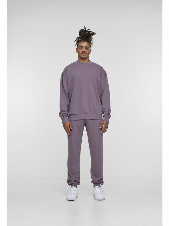 Sweatpants with Elastic Faded Purple
