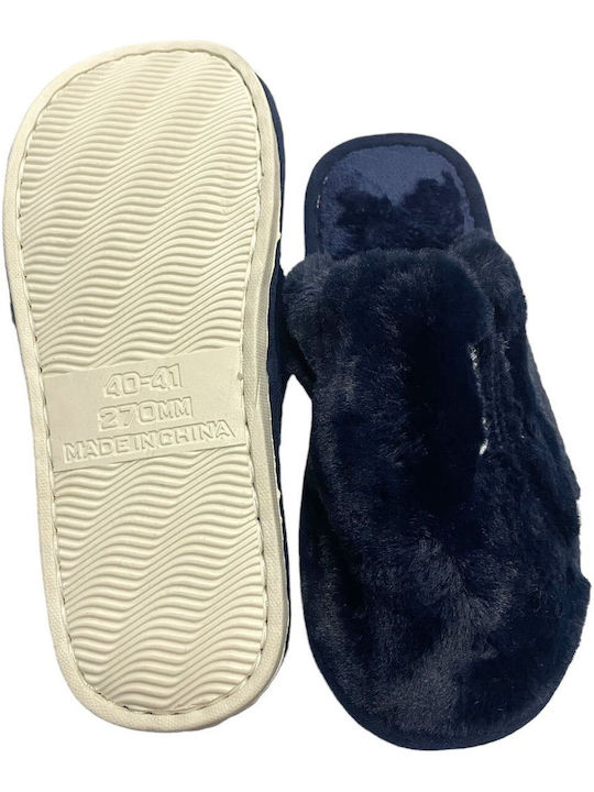 Jomix Winter Women's Slippers in Blue color