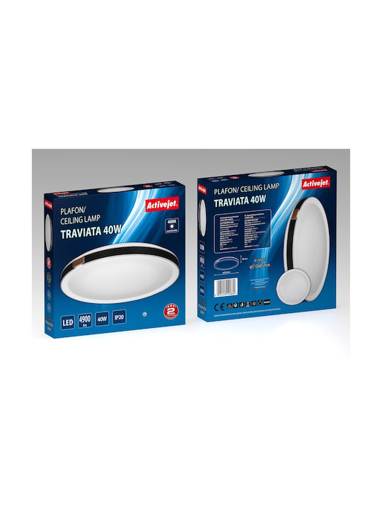 Active Jet Ceiling Mount Light Black with Integrated LED