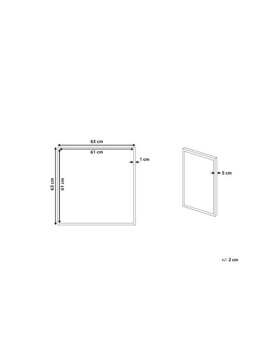 Beliani Kinder Wandkunst 63x63cm