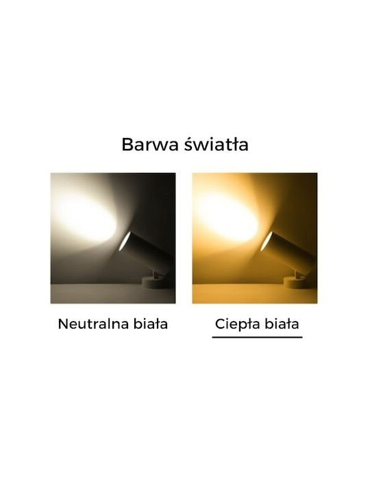Greenie Monos LED Alb Cald Spot în Culoare Alb