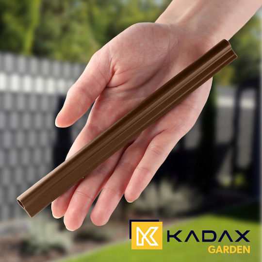 Kadax Clip de fixare pentru Împrejmuire Grădină 2buc Brown
