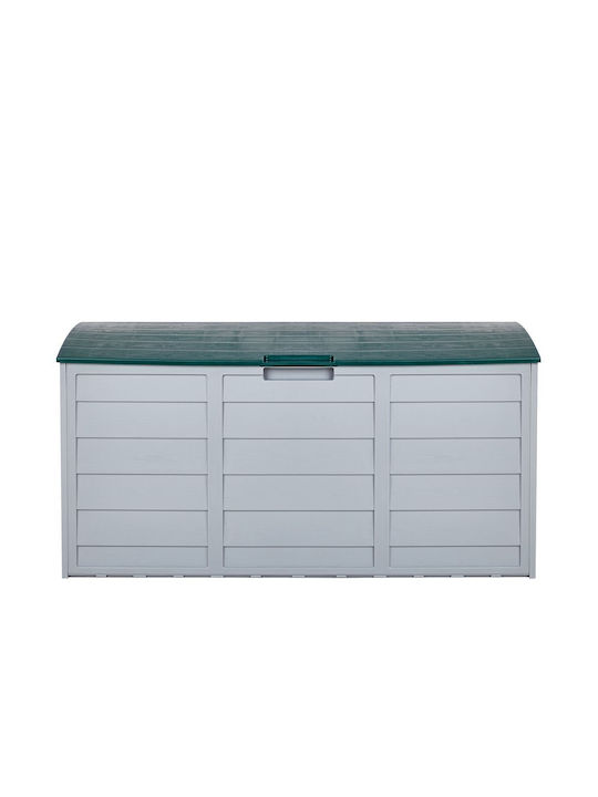 Beliani Outdoor Storage Box Locarno Plastic 245lt Green L112xW50xH53cm