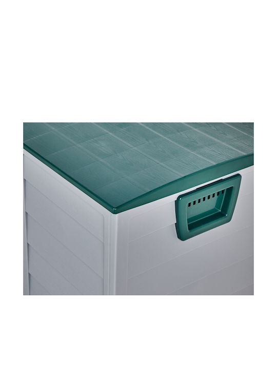 Beliani Outdoor Storage Box Locarno Plastic 245lt Green L112xW50xH53cm